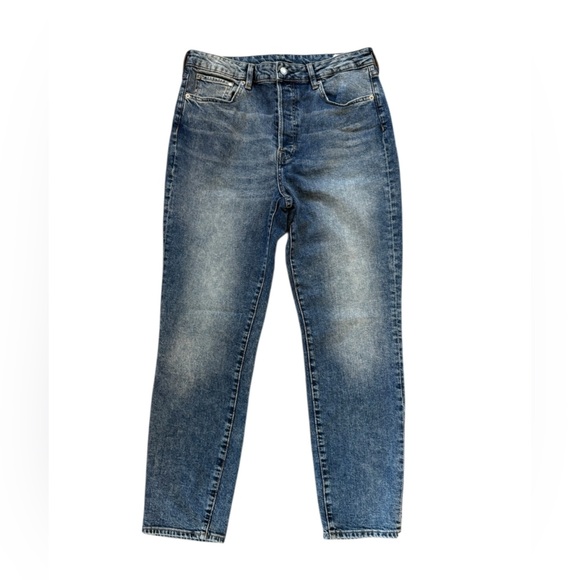 & denim ultra high waist mom jeans size 12 in like-new condition 28.5 in inseam - Picture 1 of 3